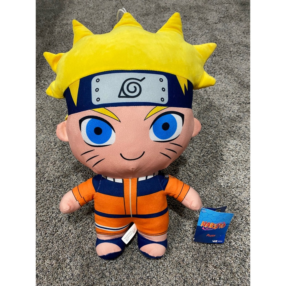 Naruto Uzumaki Plush Viz Media Anime Stuffed Toy Orange Jumpsuit NWT